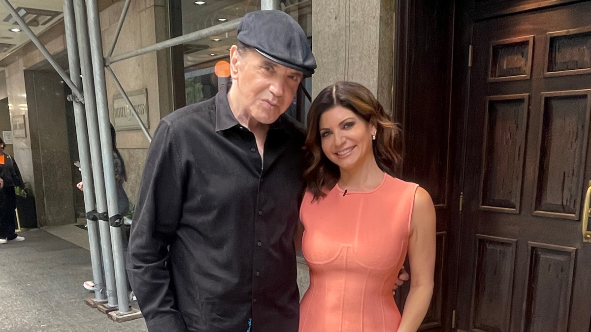 Chazz Palminteri- Tamsen Fadal - TBS - Cyd Sacks